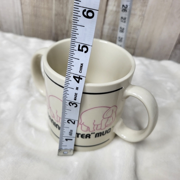 The Morning After Elephant Design Mug - Pink and White - Picture 7 of 7